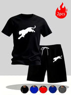 Men's Casual Summer T-Shirt and Shorts Suit Set