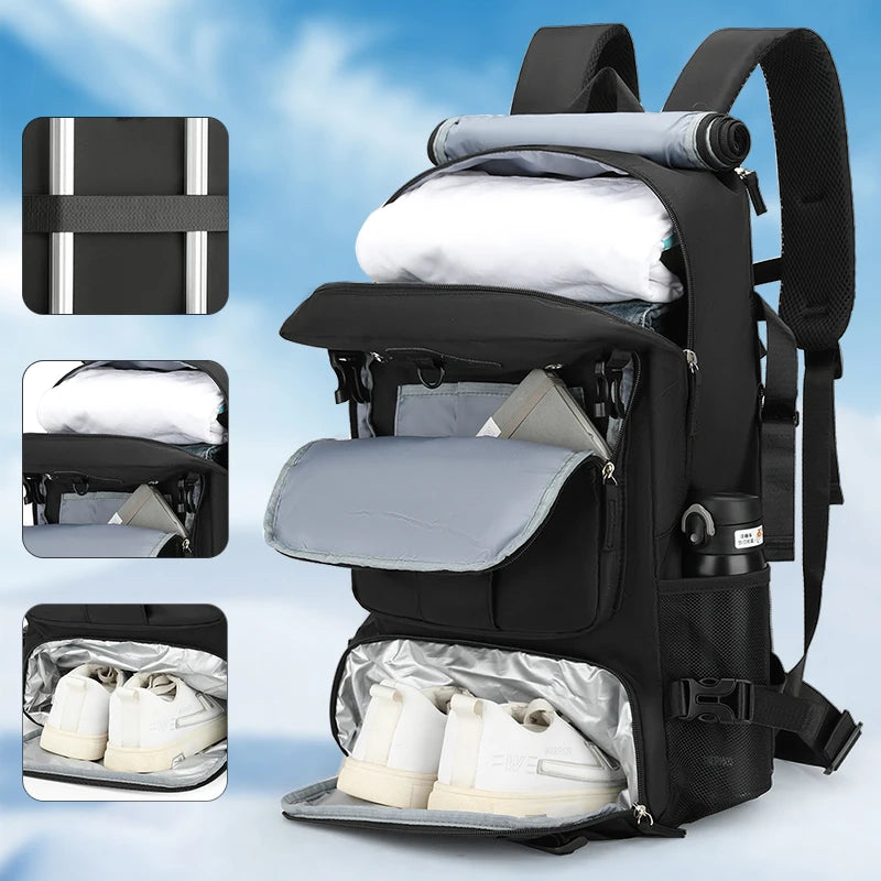 Unisex Oxford Large Capacity Outdoor Travel Crossbody Backpack