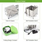 6000W Folding Wood Burning Stove with Electronic Blower