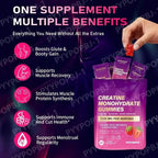 Creatine Monohydrate Collagen BCAA Workout Support Gummies