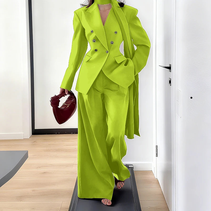 Men's Tailored Two-Piece Blazer and Pants Suit