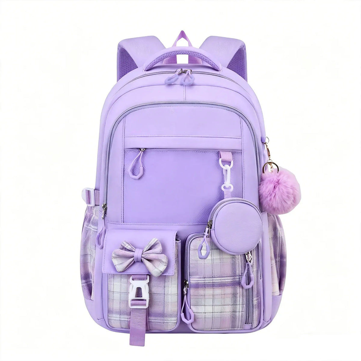 Girls' Waterproof Large Kawaii School Laptop Backpack Set