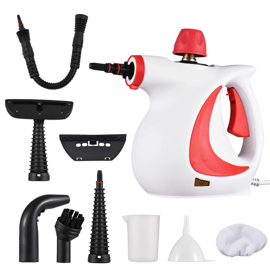 Portable Handheld High Pressure Steam Cleaner with Multi-Surface Accessories 1050W