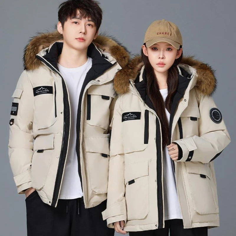 Men's Thick Warm Hooded Winter Parka Coat