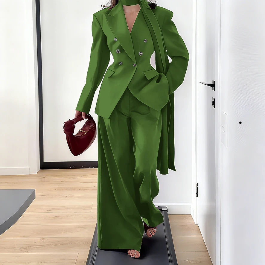 Men's Tailored Two-Piece Blazer and Pants Suit