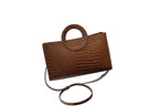 Women's Crocodile Pattern PU Leather Shoulder Bag
