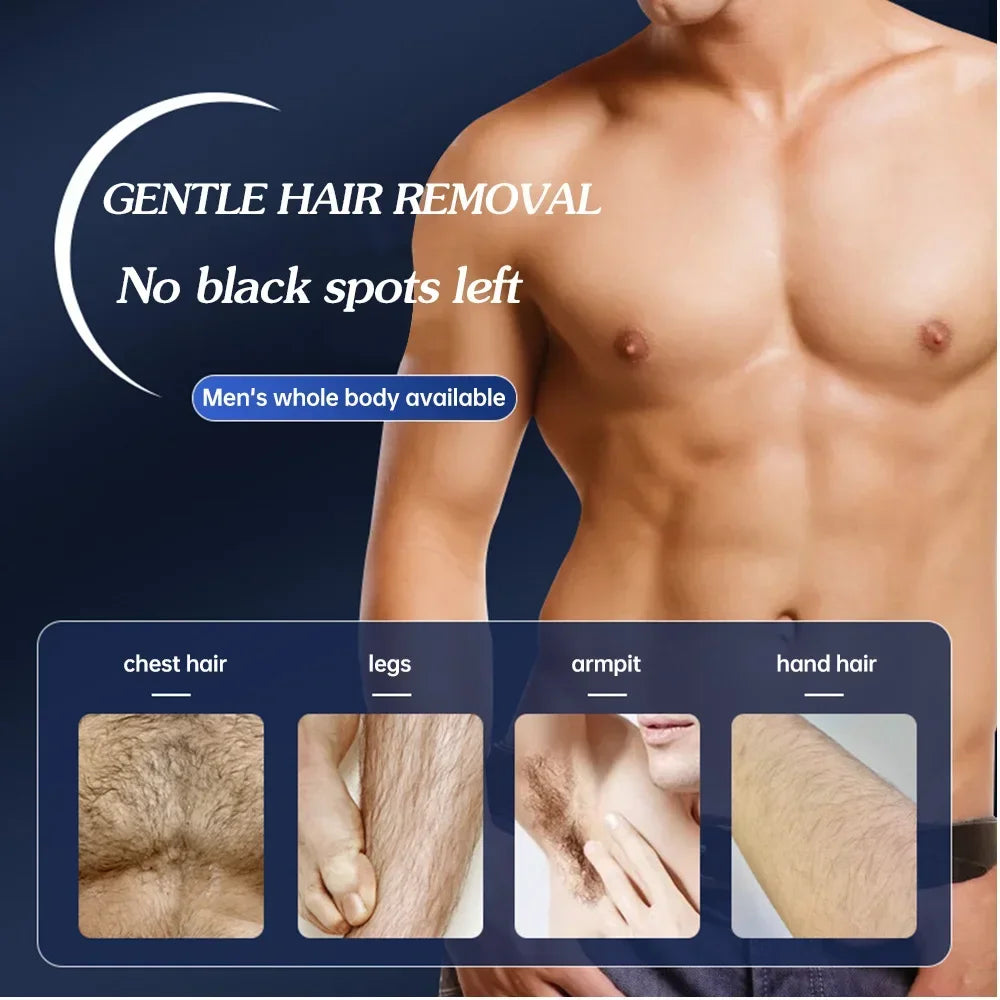 Men's Painless Mild Depilatory Hair Removal Cream 2.1 oz