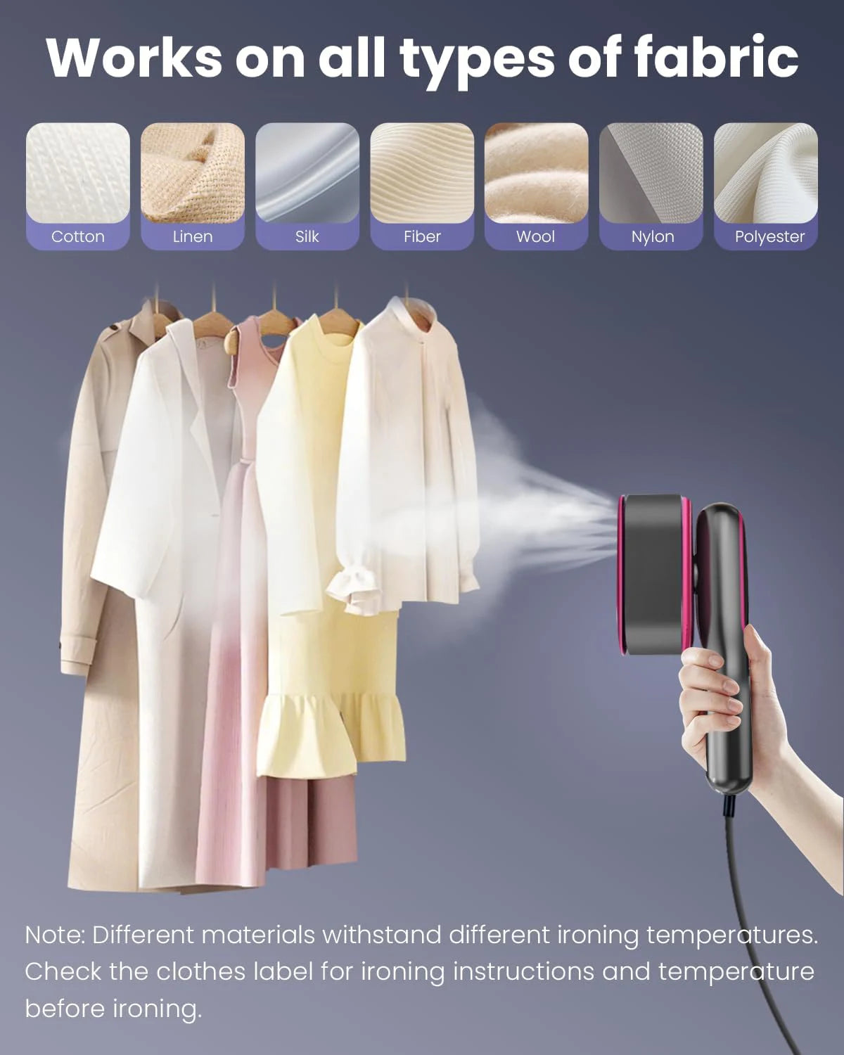 Portable Handheld Garment Steamer and Steam Iron 1200W
