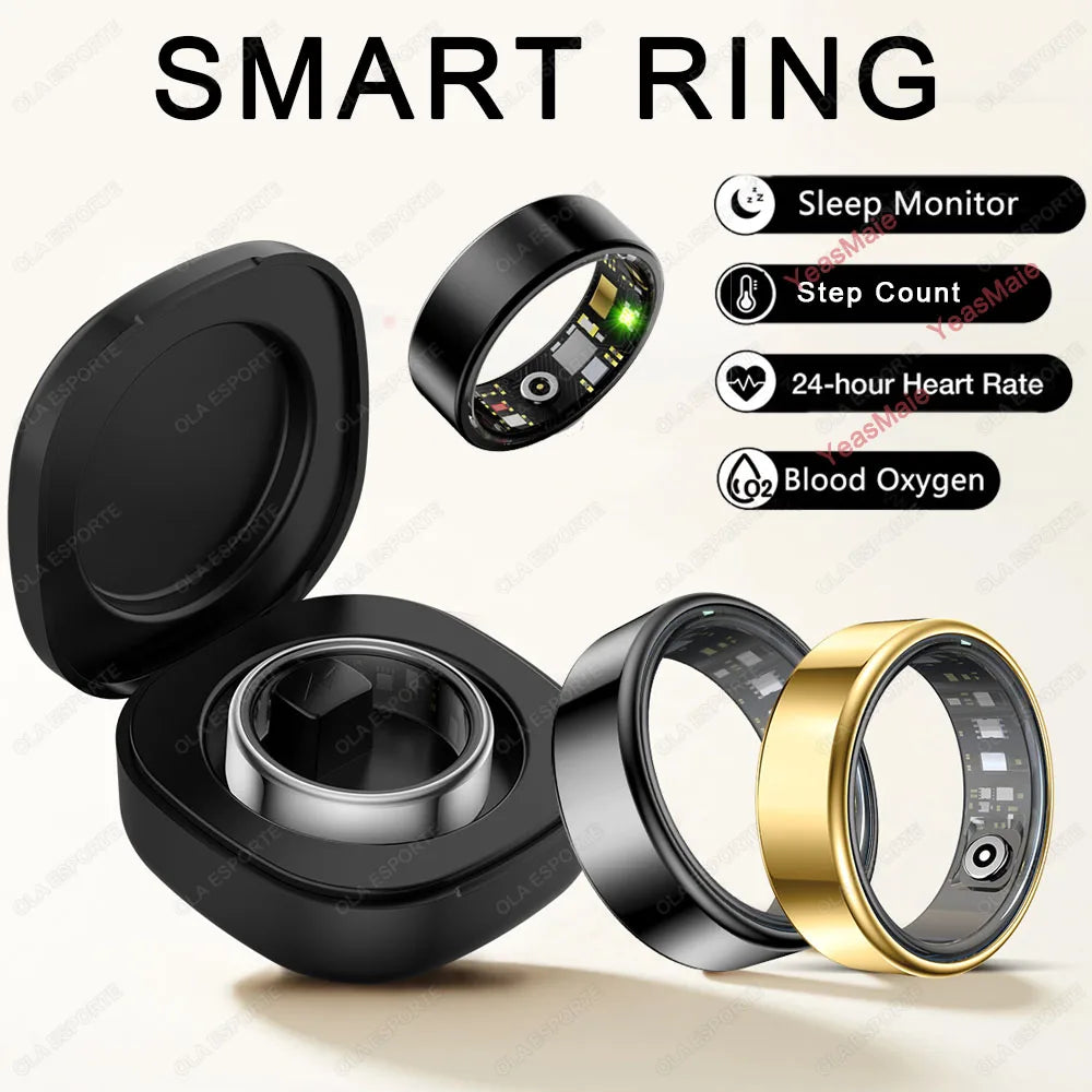 Smart Ring Fitness Tracker Heart Rate Sleep Monitor Waterproof