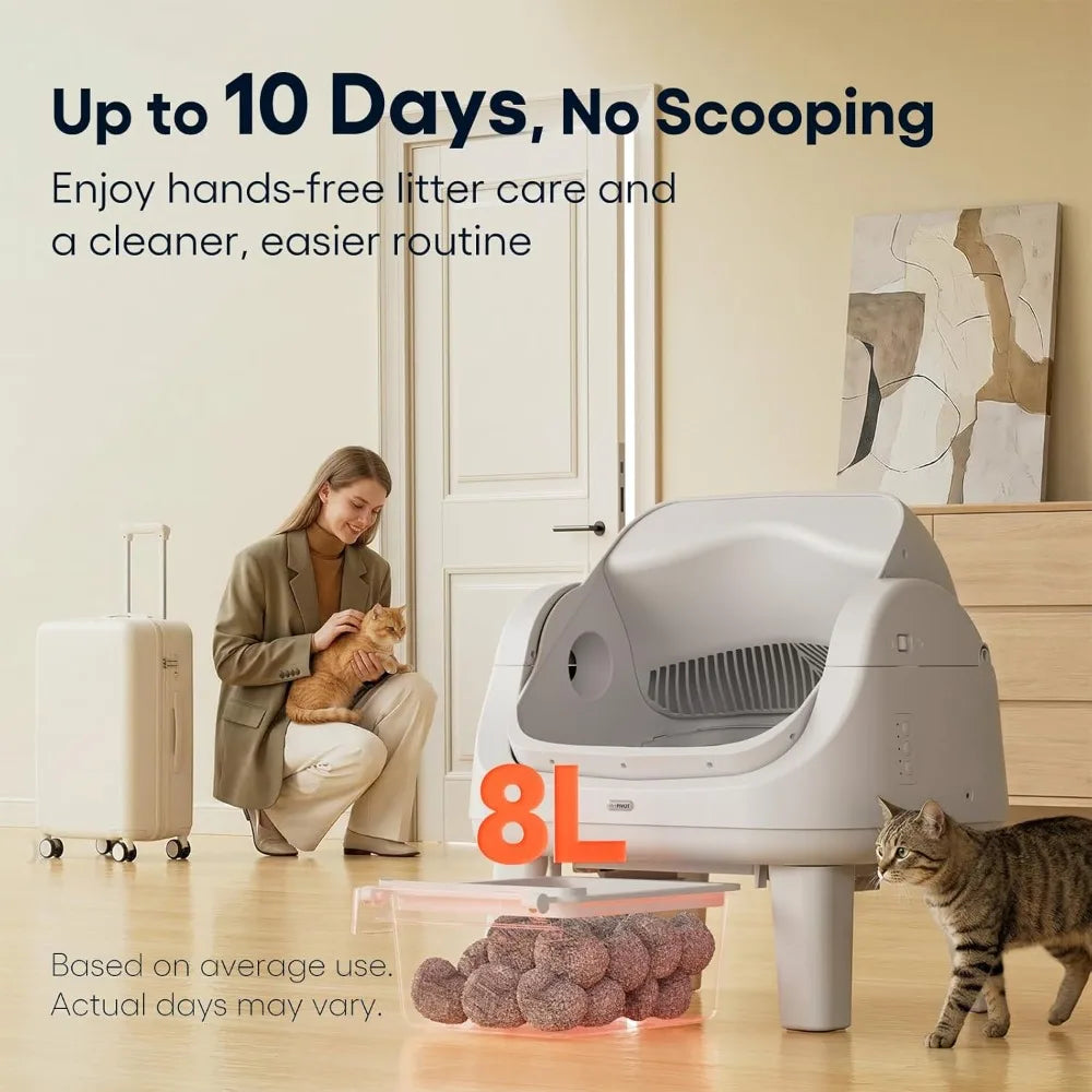 Open Top Automatic Self Cleaning Cat Litter Box