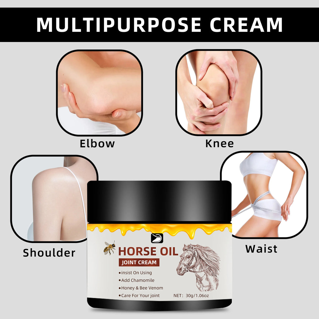 Unisex Horse Oil Fast Absorbing Moisturizing Joint Cream