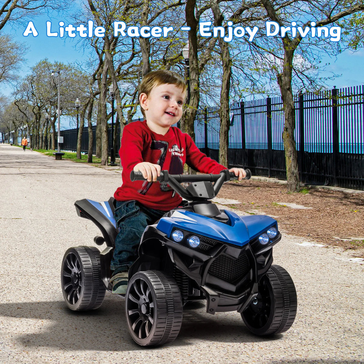 Kids 6V Battery Powered Electric Ride on ATV 4 Wheeler Toy Car