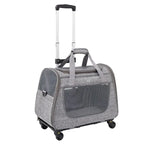 Portable Breathable Detachable Universal Wheel Pet Trolley Bag QS-008-L