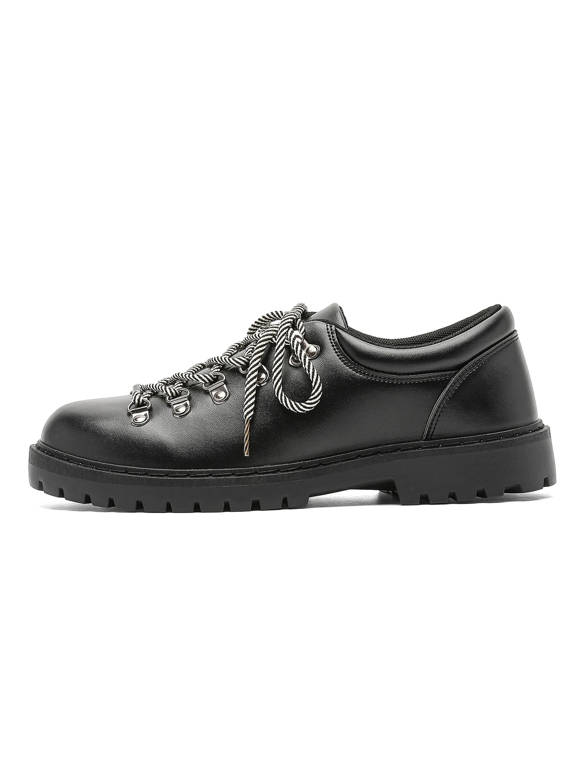 Men's Fashion Color Block Round Toe Flat Casual Shoes