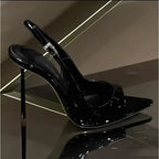 Women's Thin Heel Ankle Strap Sandals Open Toe Dress Shoes