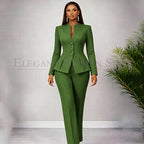 Men's Tailored Two-Piece Blazer and Pants Suit