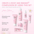 Sakura 7-Piece Skincare Set Hydrating Facial Routine All Skin Types