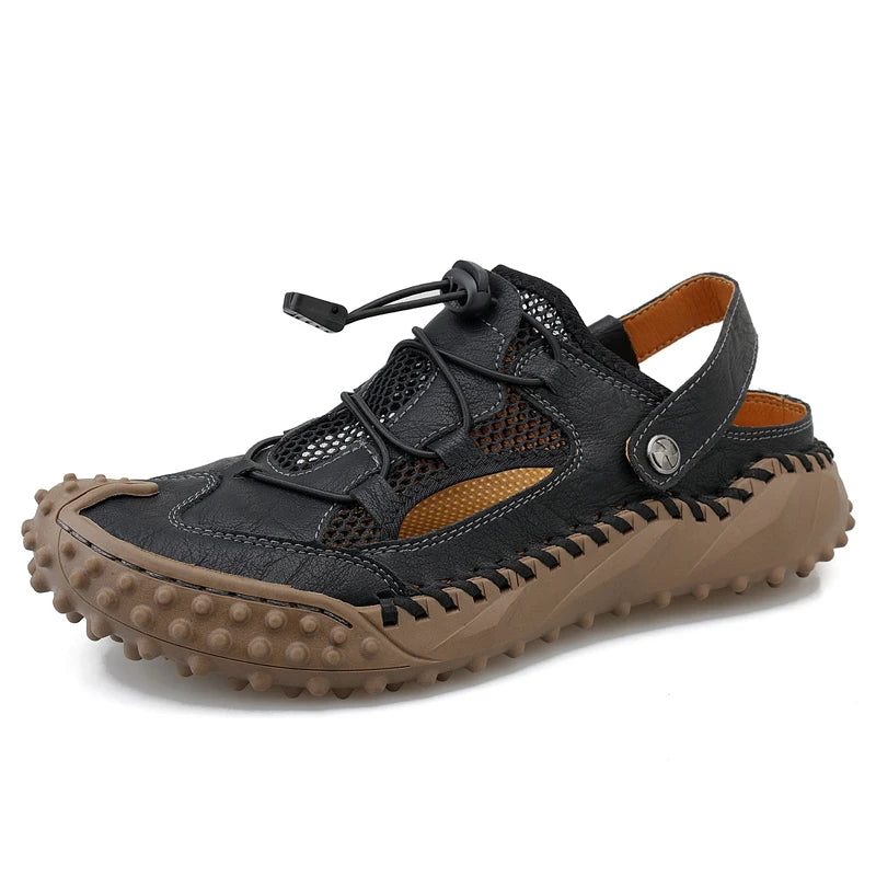 Men's Casual Mesh Outdoor Sandals Lightweight Non-Slip Beach Wading Shoes