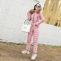 Women's Thick Warm Hooded Ski Suit Winter Parka Jumpsuit