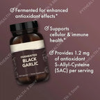 Fermented Black Garlic Capsules and Herbal Antioxidant Supplement