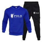 Men's Casual Crewneck Sweatshirt and Jogger Pants Tracksuit Set