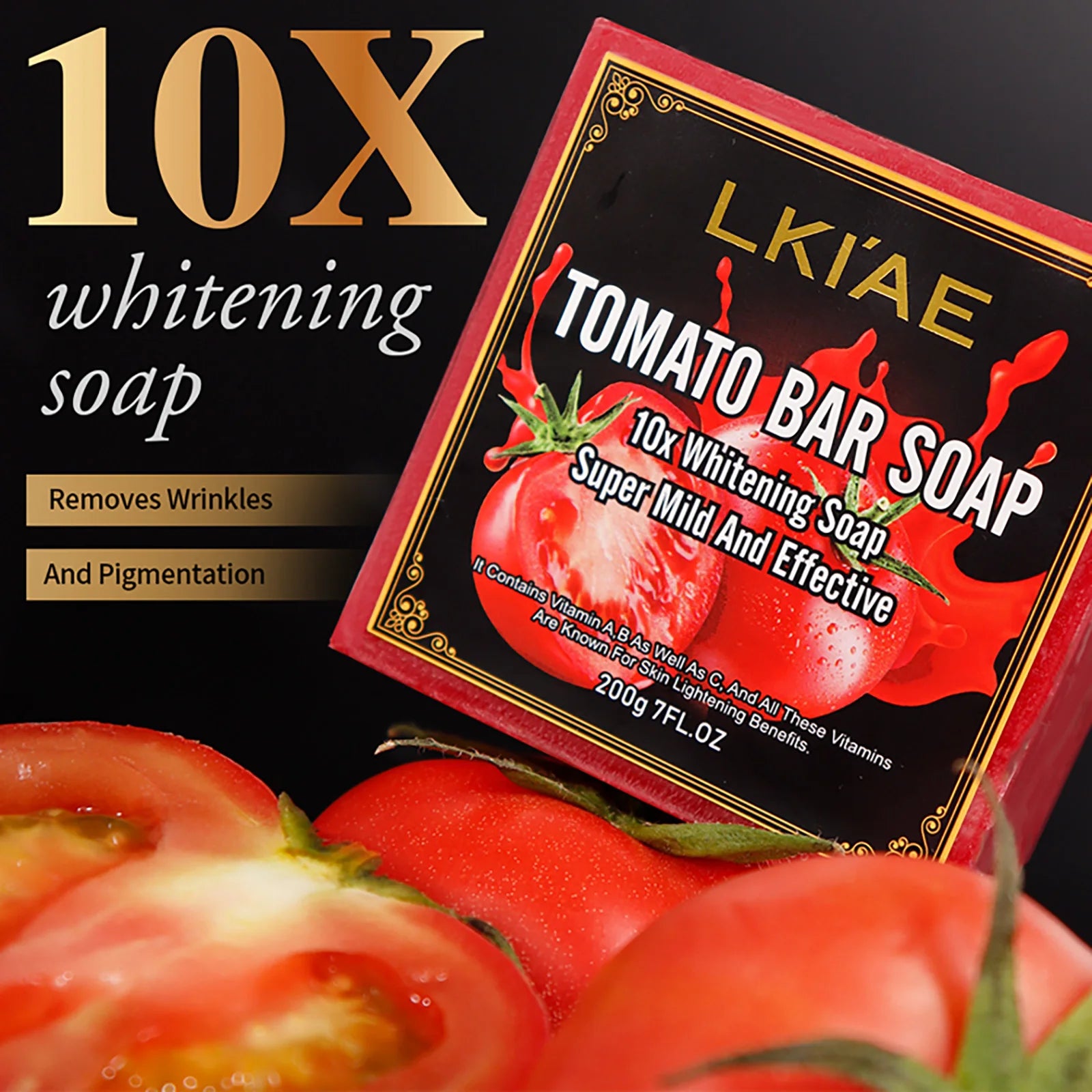 AILKE Tomato Whitening Soap 7 oz for Face and Body