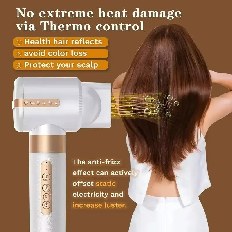 7-in-1 High Speed Ionic Hair Dryer Brush and Auto Curler Set