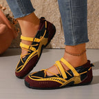 Women's Round Toe Mesh Mary Jane Flat Shoes