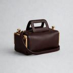 Women's Kiss Lock Frame Shoulder Bag and Clutch Purse