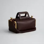 Women's Kiss Lock Frame Shoulder Bag and Clutch Purse