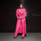 Men's Tailored Two-Piece Blazer and Pants Suit