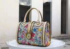 Women's Microfiber Synthetic Leather Boston Handbag