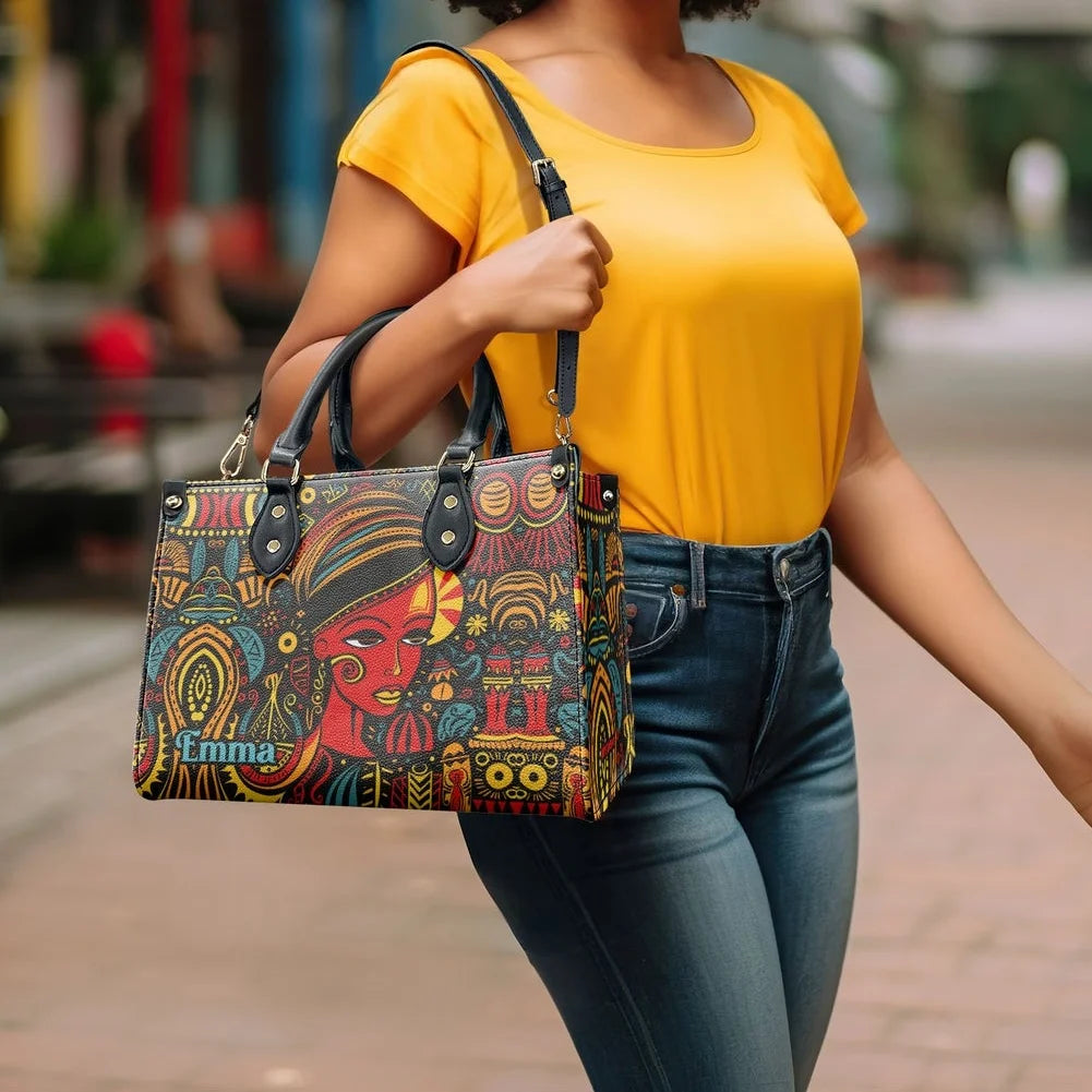 Women's Skull Pattern Faux Leather Shoulder Tote Bag