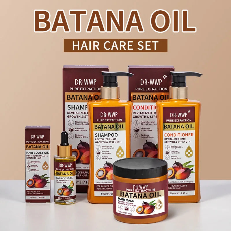 Batana Oil Shampoo and Conditioner Set Smooth Frizzy Hair 16.9 fl oz