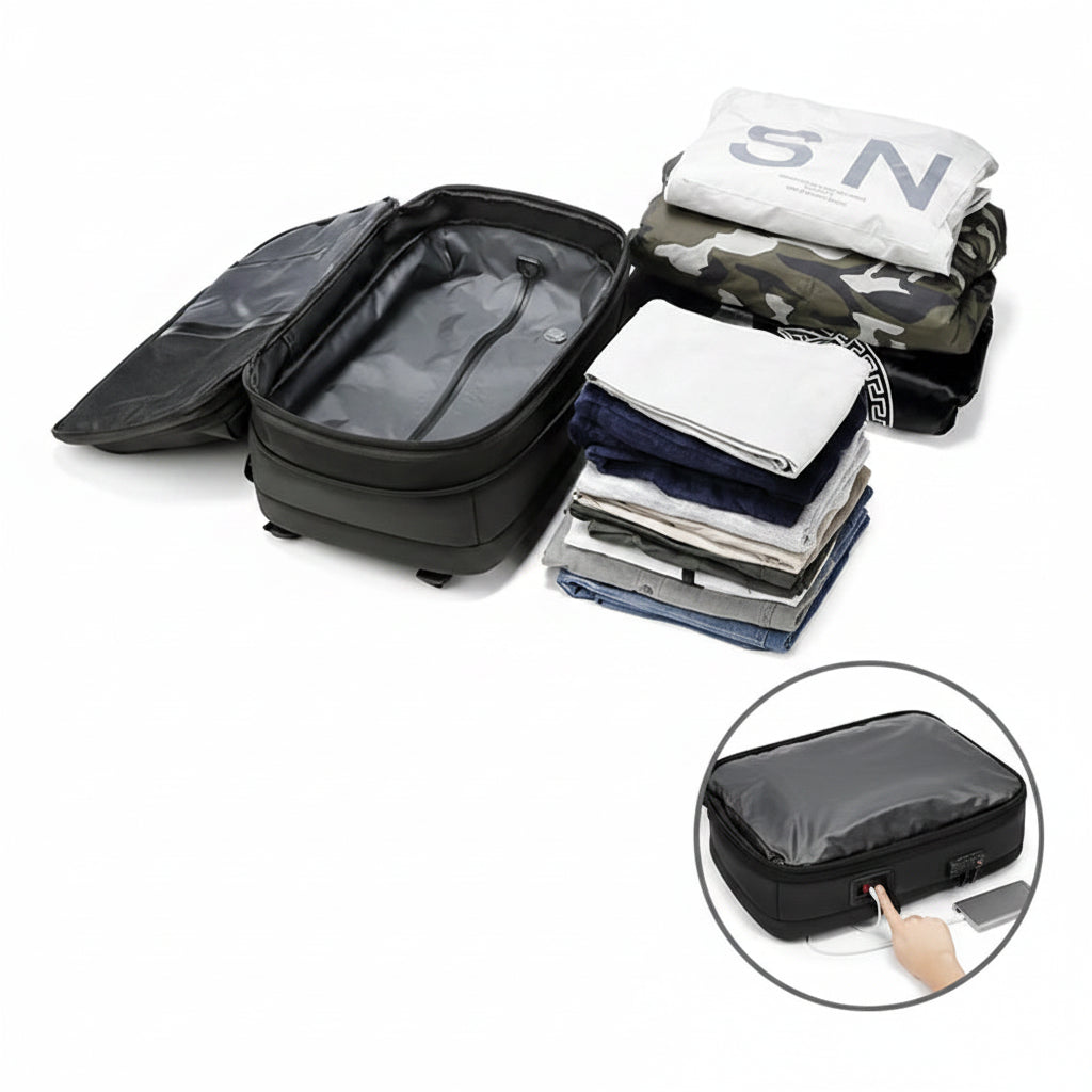 Men's Fashion Oxford Large Capacity 17 Inch Laptop Travel Backpack