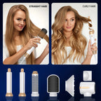 7-in-1 High Speed Ionic Hair Dryer Brush and Auto Curler Set