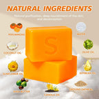 Unisex Persimmon Deodorizing Cleansing Soap Bar and Body Wash