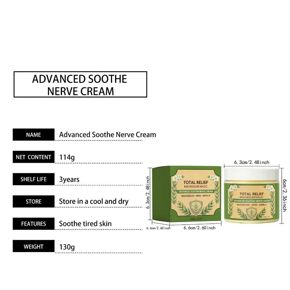 Magnesium MSM Arnica Soothe Nerve Body Cream 4 oz