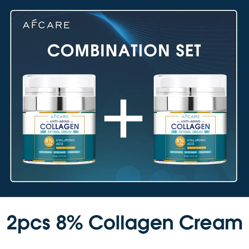 Unisex 8% Collagen & Retinol Anti-Aging Face Cream