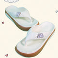 Women's Summer Thick Bottom Platform Slippers Casual Indoor Outdoor Khaki