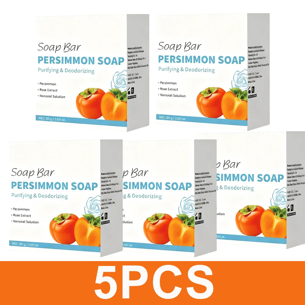 Unisex Japanese Persimmon Deodorizing Cleansing Soap Bar 3.5 oz