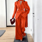 Men's Tailored Two-Piece Blazer and Pants Suit