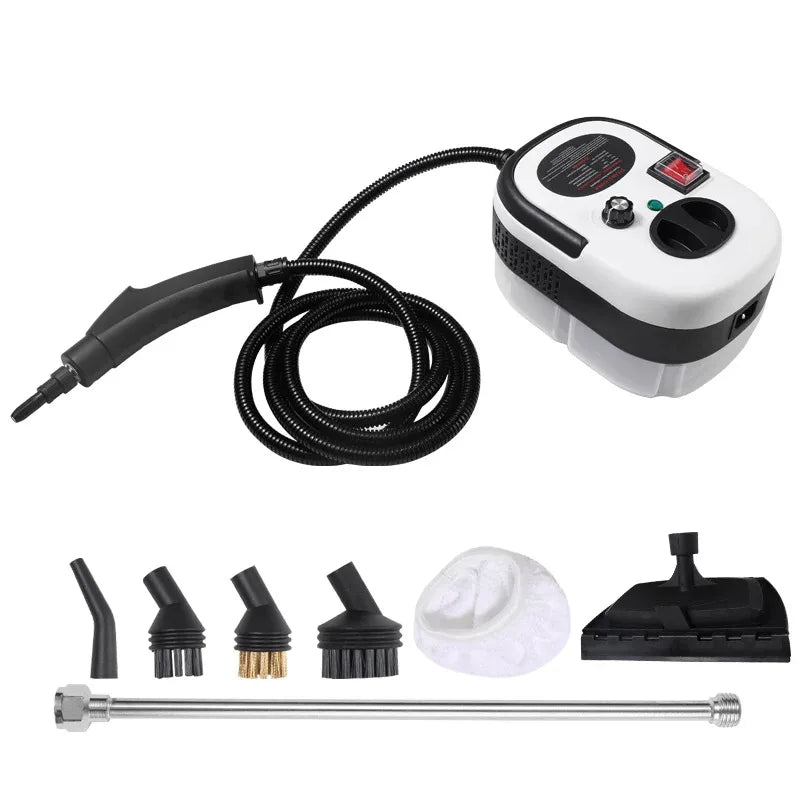High Pressure Handheld Steam Cleaner Machine with Brush Heads 2600W