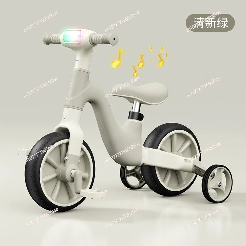Kids' Multifunctional Tricycle Balance Bike with Music and Lights