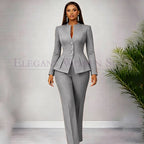 Men's Tailored Two-Piece Blazer and Pants Suit