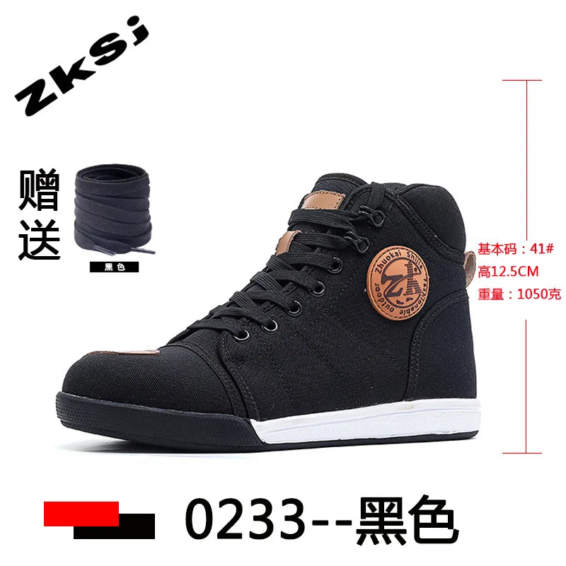 Unisex Anti-Slip Protective Motorcycle Riding Ankle Boots 0233