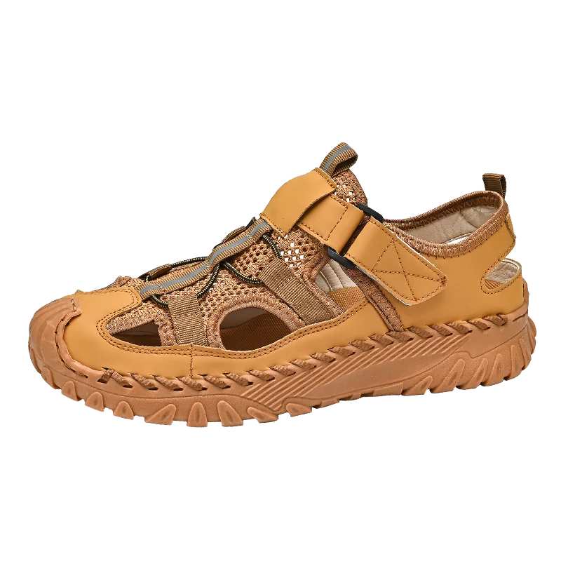 Men's Protective Toe Outdoor Sandals Breathable Mesh Quick Dry