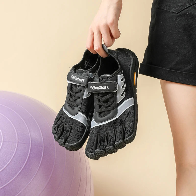 Unisex Mesh Five-Finger Athletic Shoes Lightweight Yoga Training Sneakers