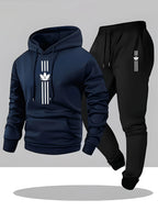 Men's Casual Hoodie and Sweatpants Two Piece Tracksuit Set