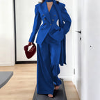 Men's Tailored Two-Piece Blazer and Pants Suit